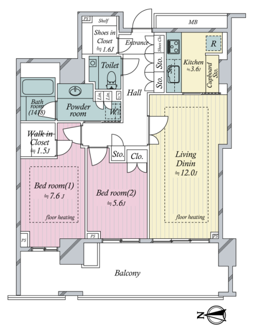 2BED/1BATH in Shibuya-ku,Tokyo