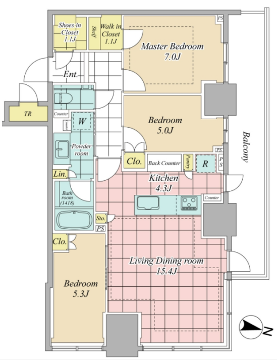 3BED/1BATH in Bunkyo-ku,Tokyo