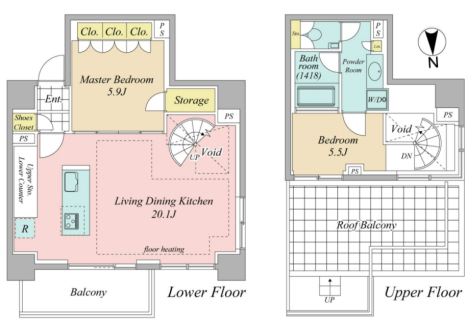 2BED/1BATH in Minato-ku,Tokyo