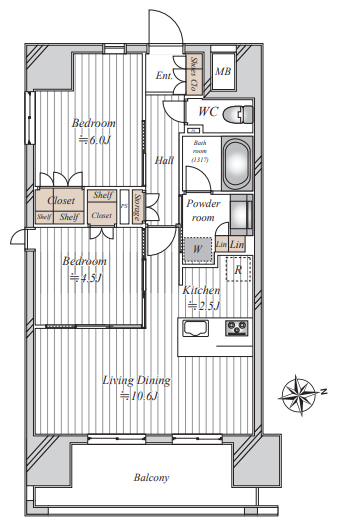 2BED/1BATH in Taito-ku,Tokyo