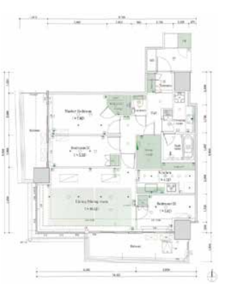 3BED/1BATH in Chuo-ku,Tokyo