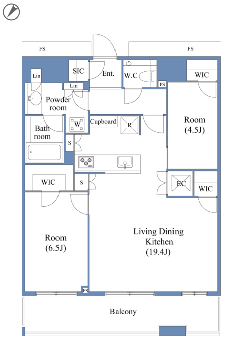 2BED/1BATH in Chuo-ku,Tokyo