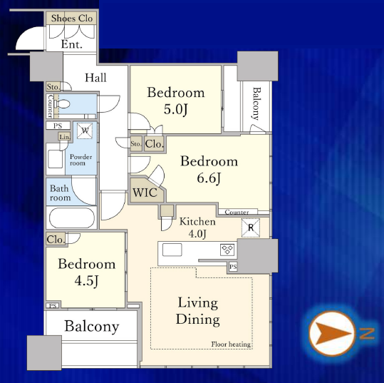 3BED/1BATH in Chuo-ku,Tokyo