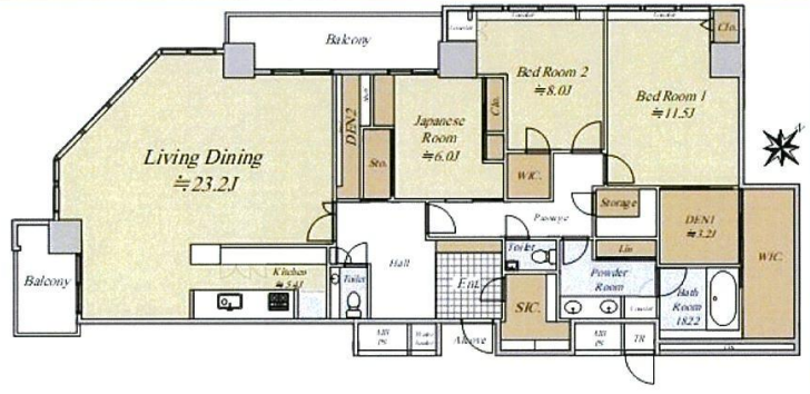 3BED/1BATH in Chuo-ku,Tokyo