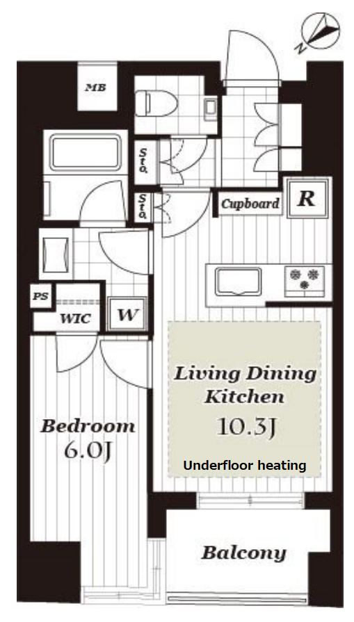 1BED/1BATH in Chuo-ku,Tokyo
