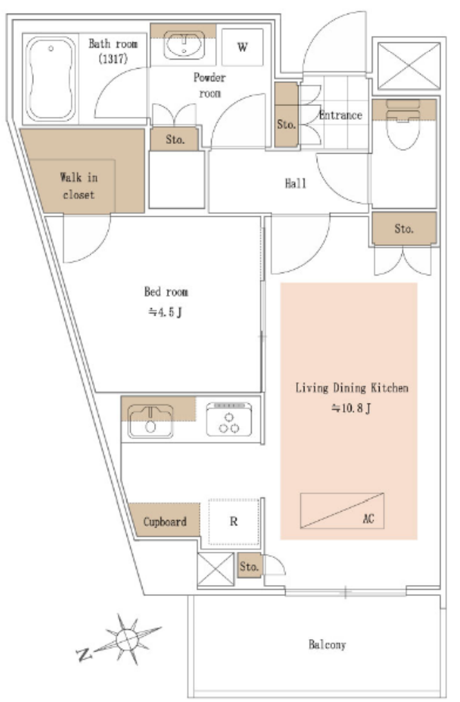 1BED/1BATH in Minato-ku,Tokyo