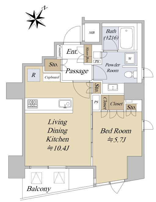 1BED/1BATH in Minato-ku,Tokyo