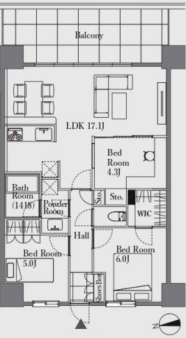 3BED/1BATH in Taito-ku,Tokyo