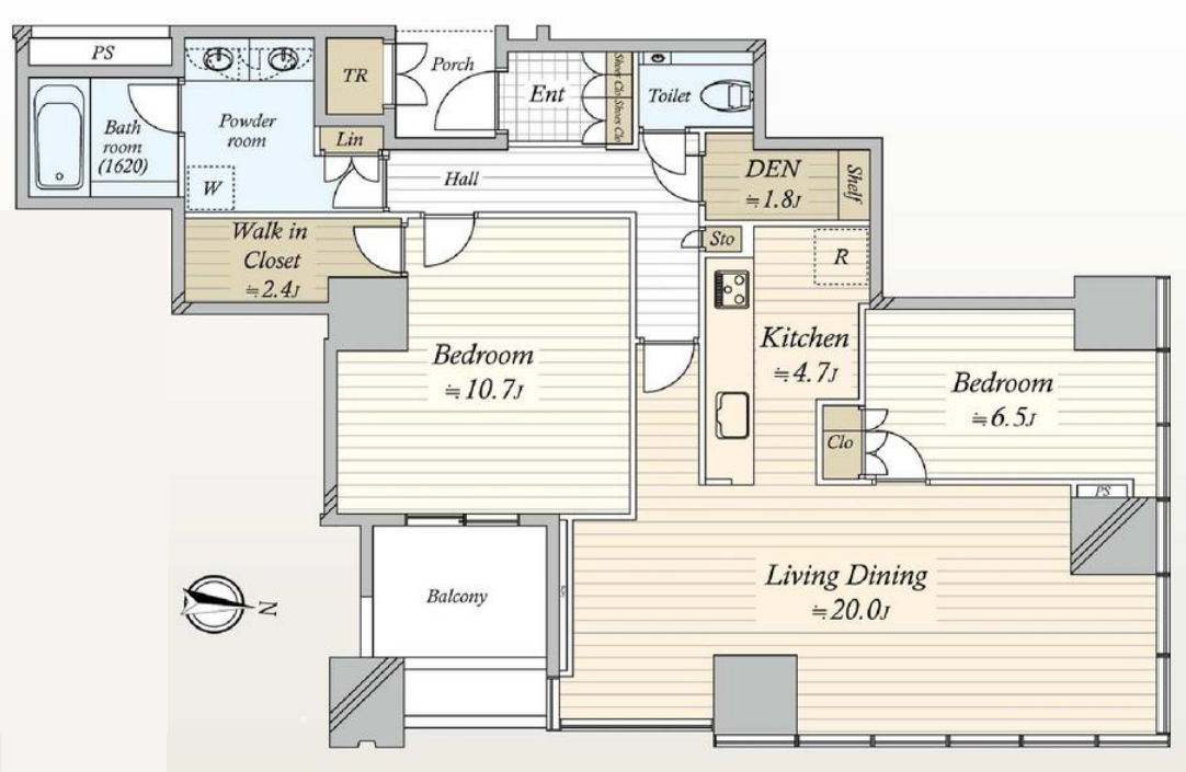 2BED/1BATH in Minato-ku,Tokyo